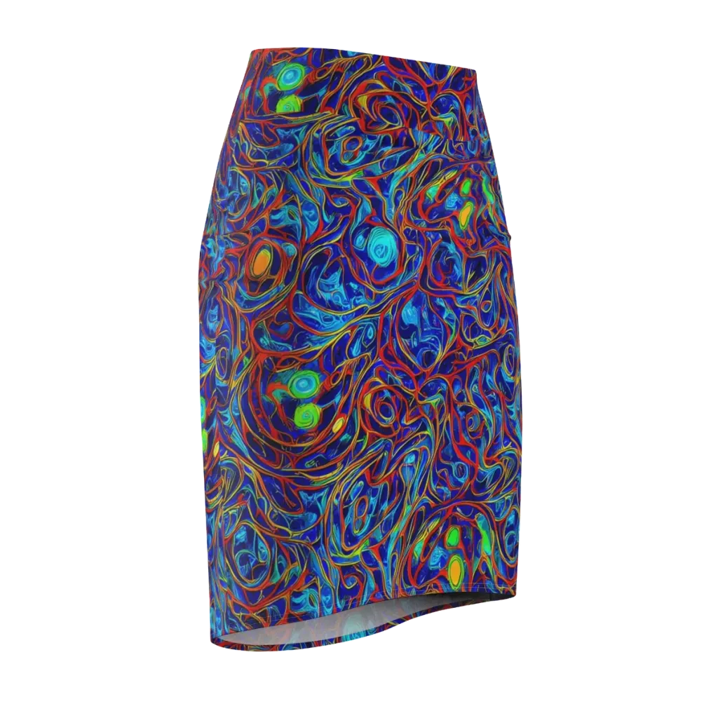 Arcane Swirl on Pencil Skirt — Front Side