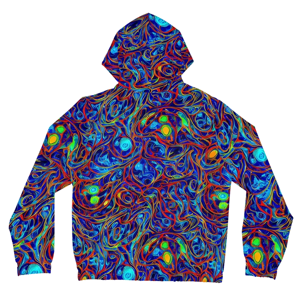 Arcane Swirl on Women's Full-Zip Hoodie — Back