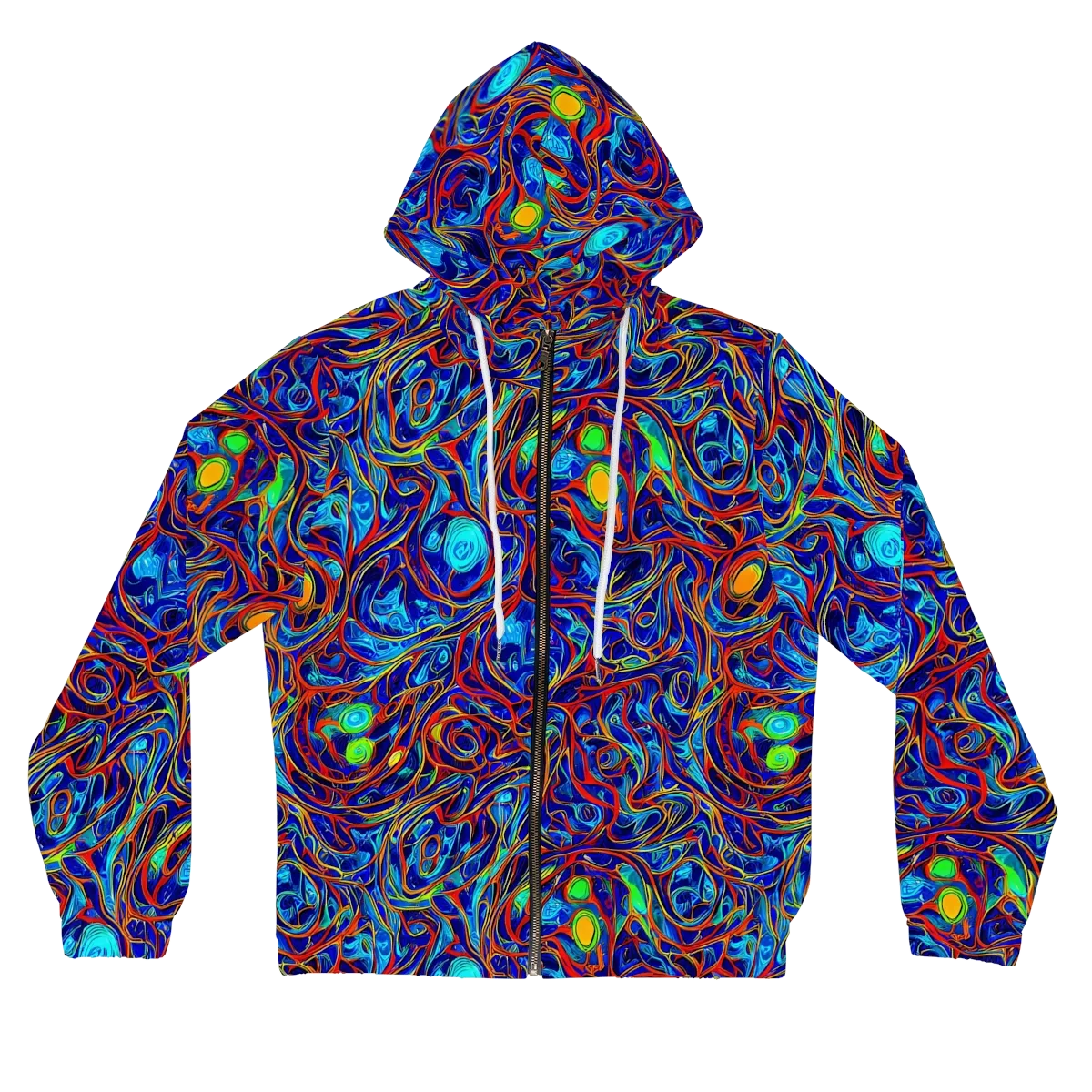 Arcane Swirl on Women's Full-Zip Hoodie — Front