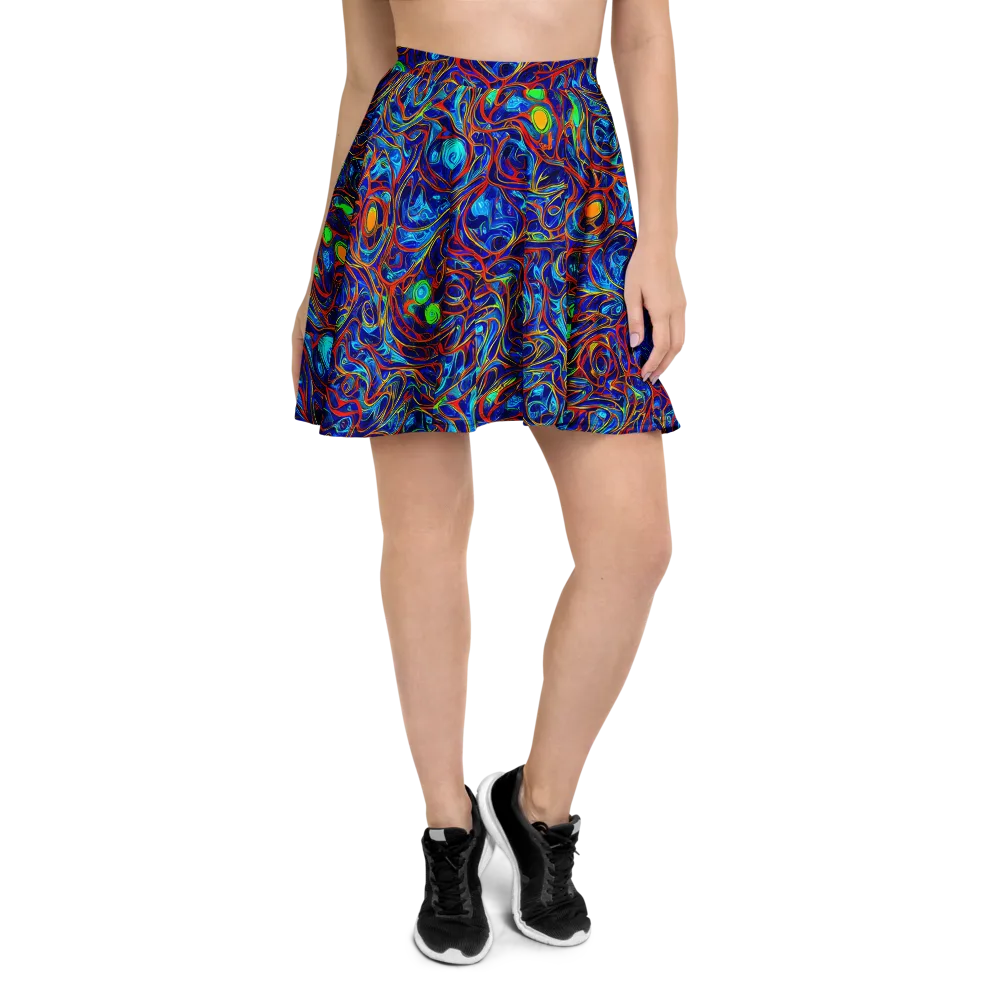 Arcane Swirl on Skater Skirt — Front