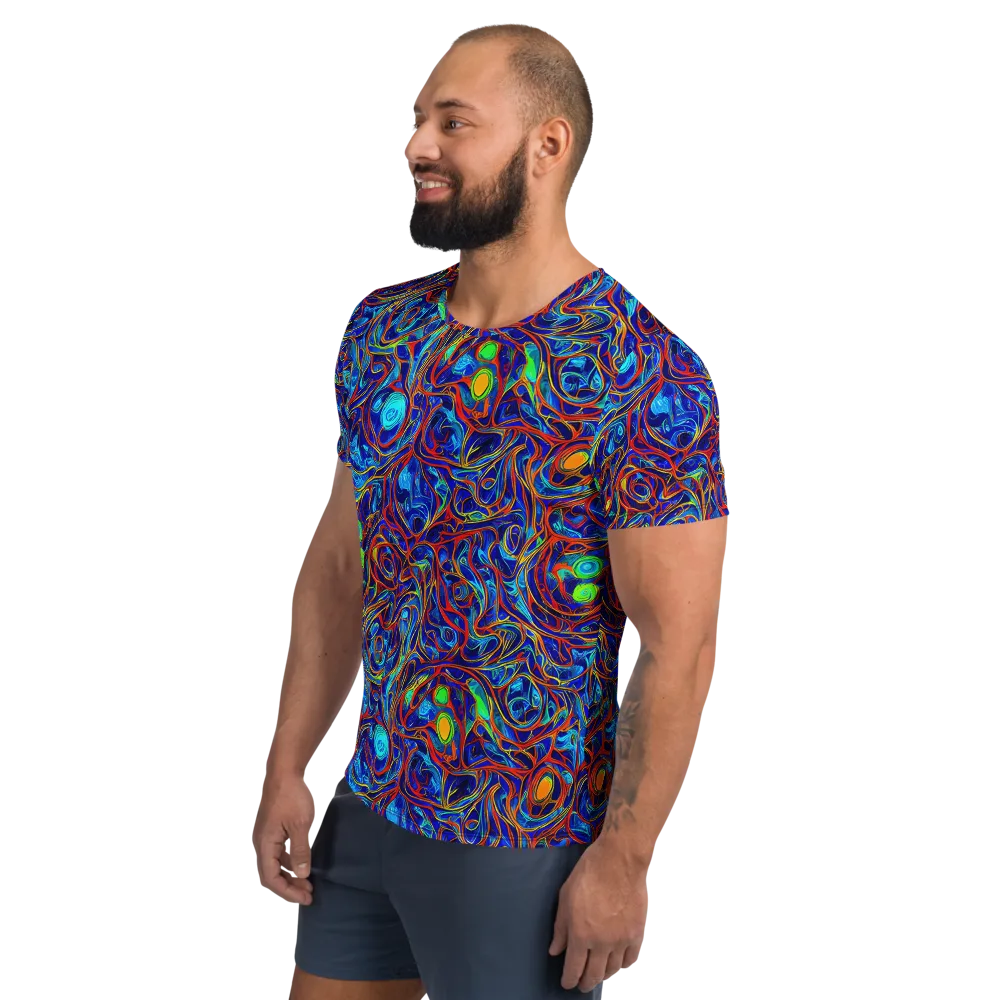 Arcane Swirl on Men's Athletic T-Shirt — Left