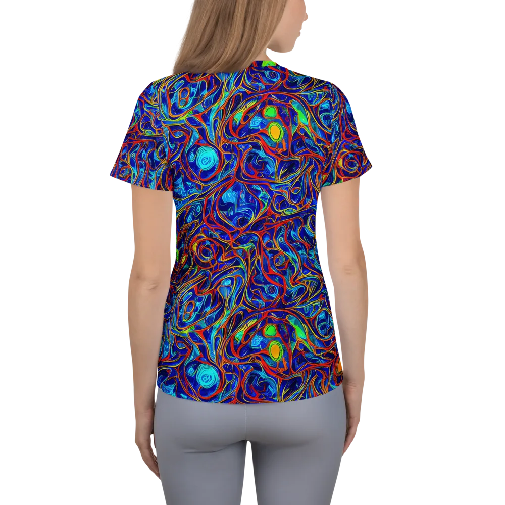 Arcane Swirl on Women's Athletic T-Shirt — Back