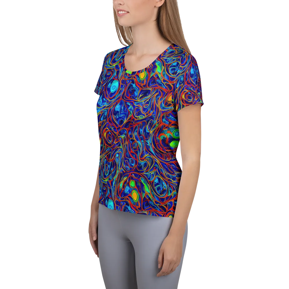 Arcane Swirl on Women's Athletic T-Shirt — Left