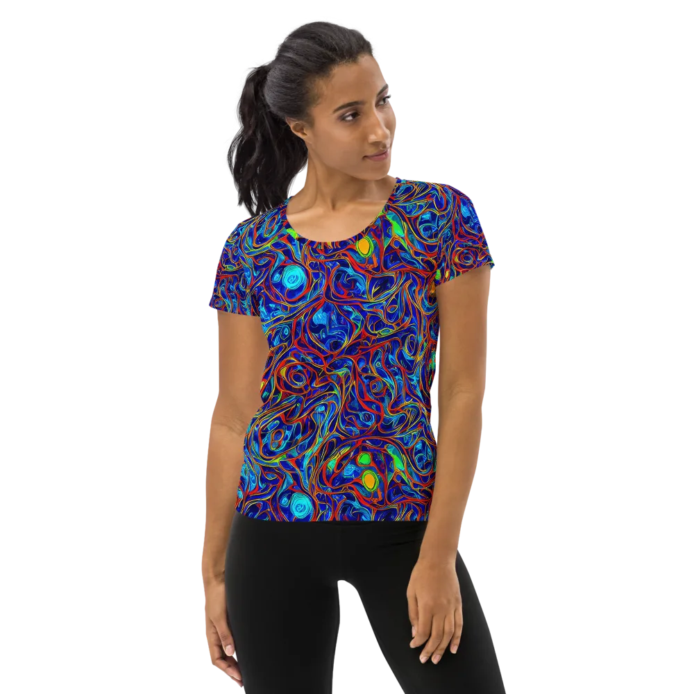 Arcane Swirl on Women's Athletic T-Shirt — Front