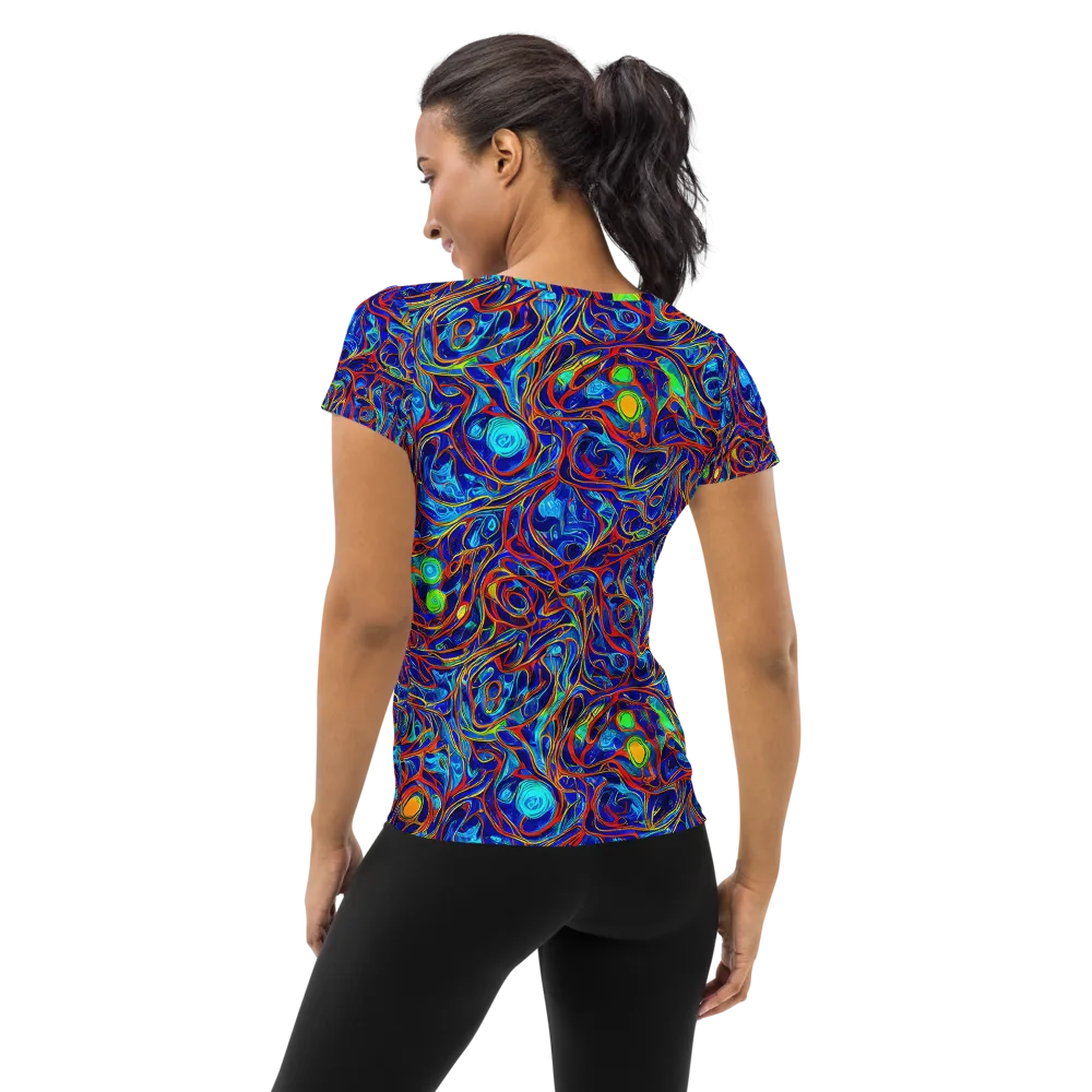 Arcane Swirl on Women's Athletic T-Shirt — Back