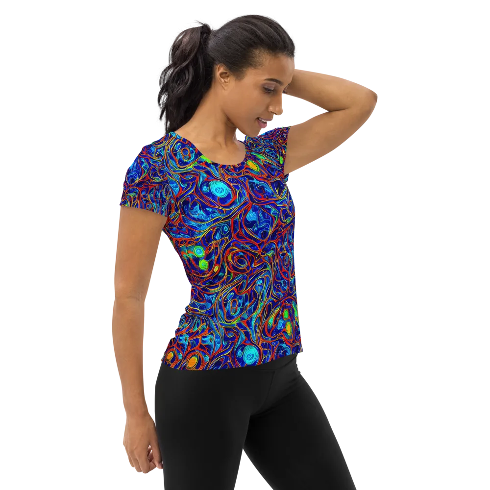 Arcane Swirl on Women's Athletic T-Shirt — Right