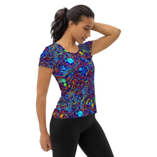 Arcane Swirl on a Women's Athletic T-Shirt