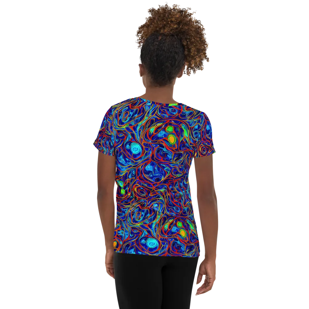 Arcane Swirl on Women's Athletic T-Shirt — Back