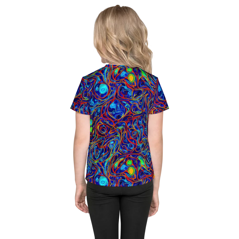 Arcane Swirl on Kids Crew Neck T-Shirt — Back