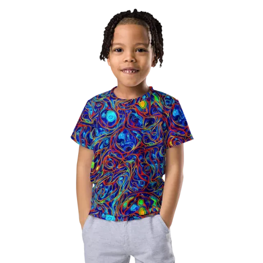 Arcane Swirl on a Kids Crew Neck T-Shirt