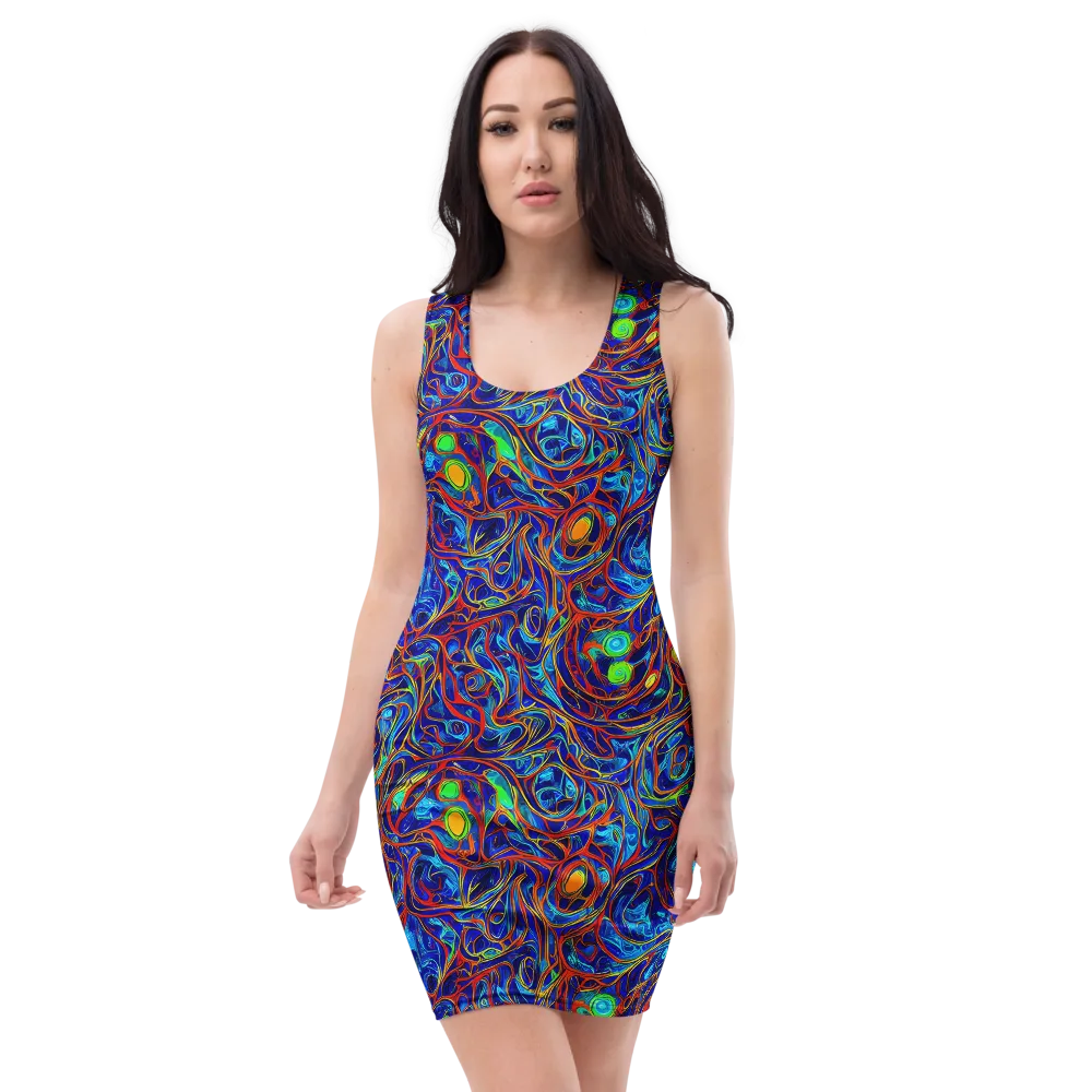 Arcane Swirl on Bodycon Dress — Front