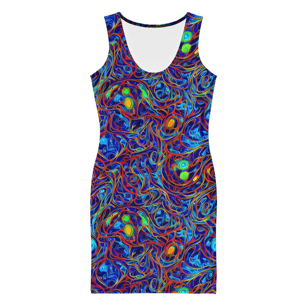 Arcane Swirl on Bodycon Dress — Front