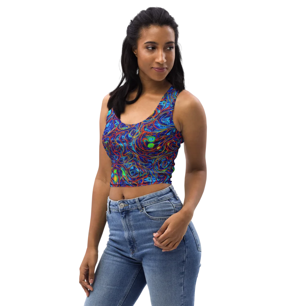 Arcane Swirl on Crop Top — Left Front