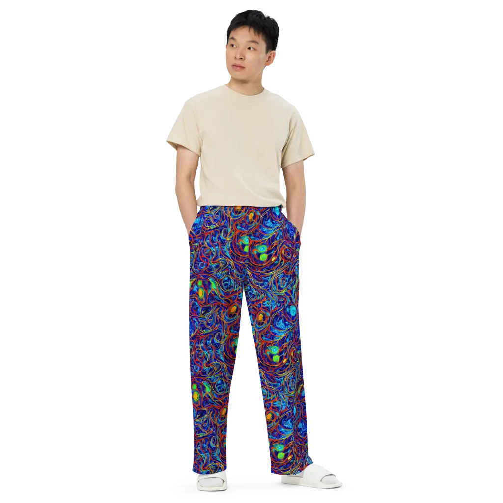 Arcane Swirl on Wide-Leg Pants — Front