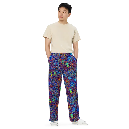 Arcane Swirl on a Wide-Leg Pants