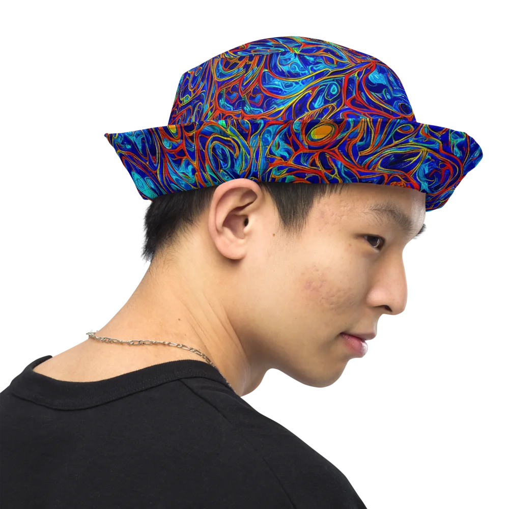 Arcane Swirl on Reversible Bucket Hat — Right Outside