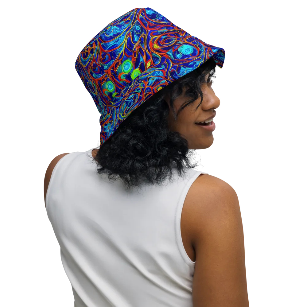 Arcane Swirl on Reversible Bucket Hat — Right Outside