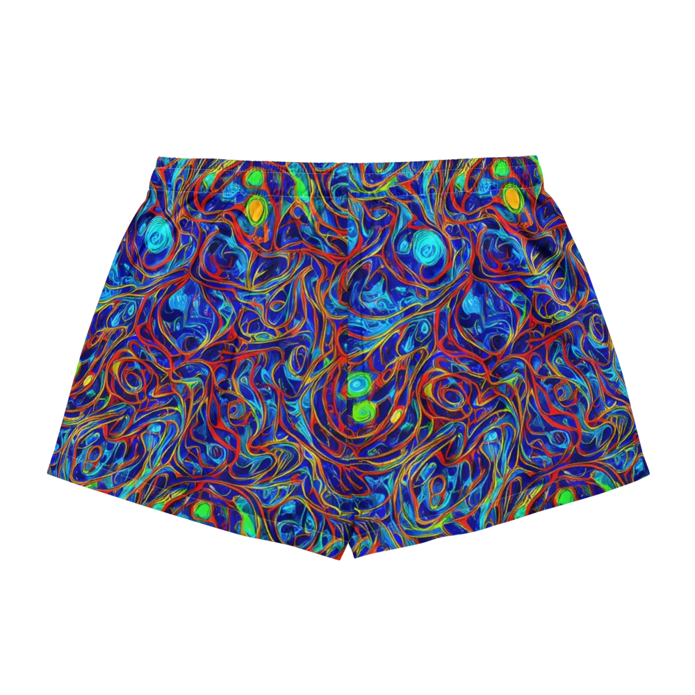 Arcane Swirl on Women's Pajama Shorts — Back