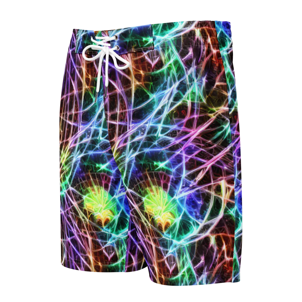 Laser Thicket on Men's Board Shorts — Front