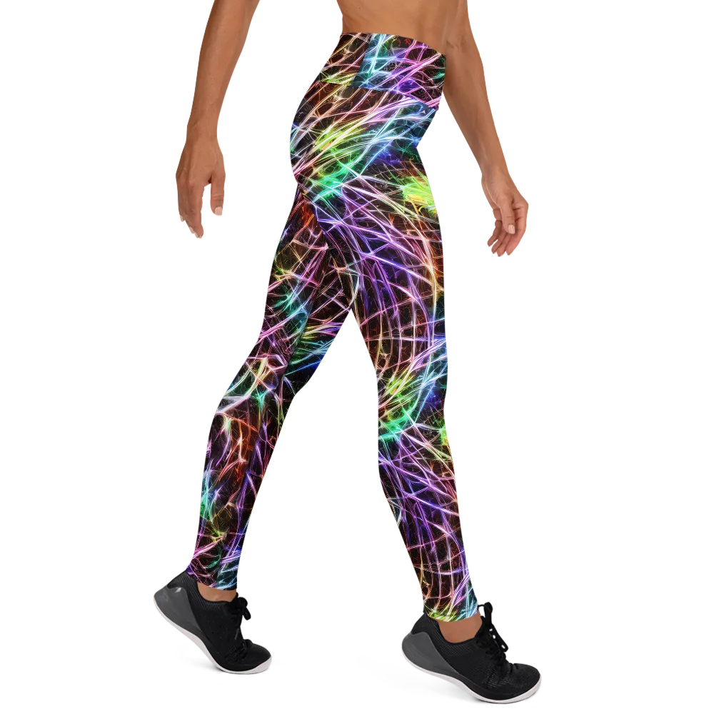 Laser Thicket on Yoga Leggings — Right