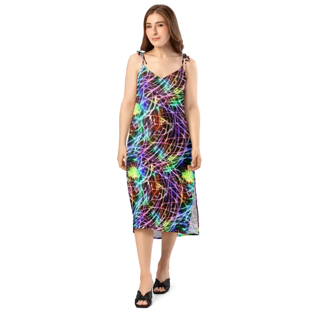 Laser Thicket on Slip Dress — Front