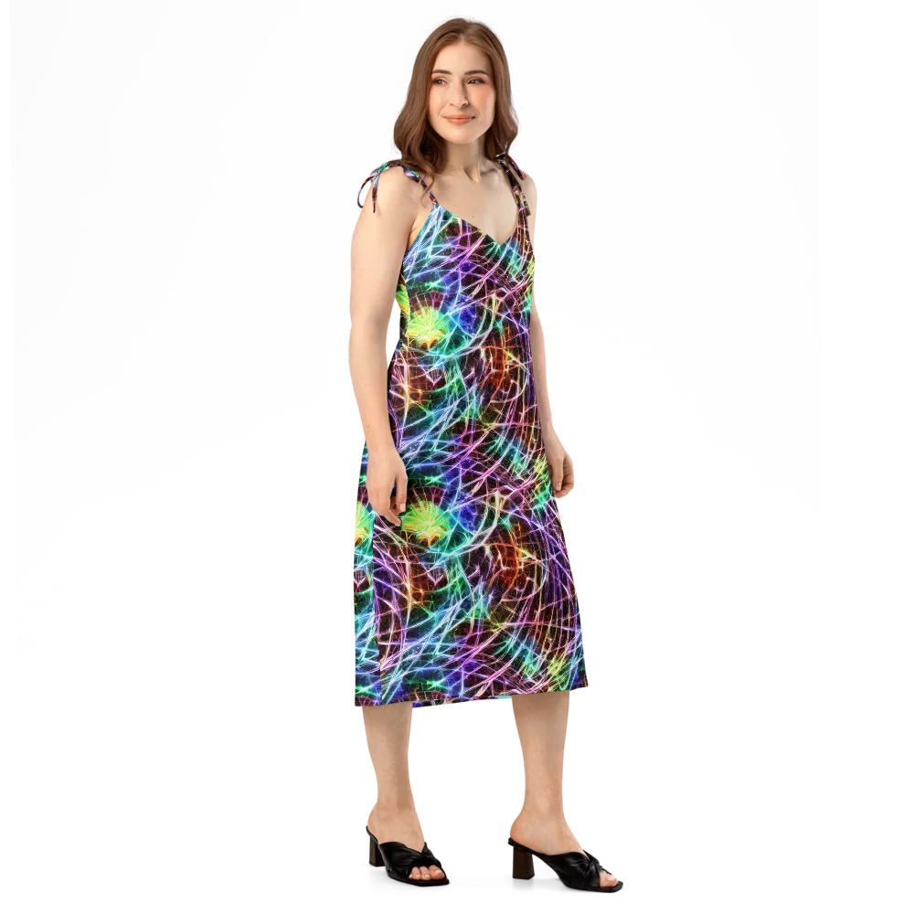 Laser Thicket on Slip Dress — Right Front