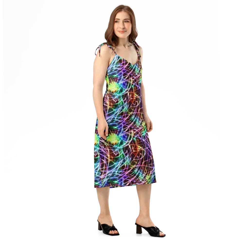 Laser Thicket on Slip Dress — Right Front