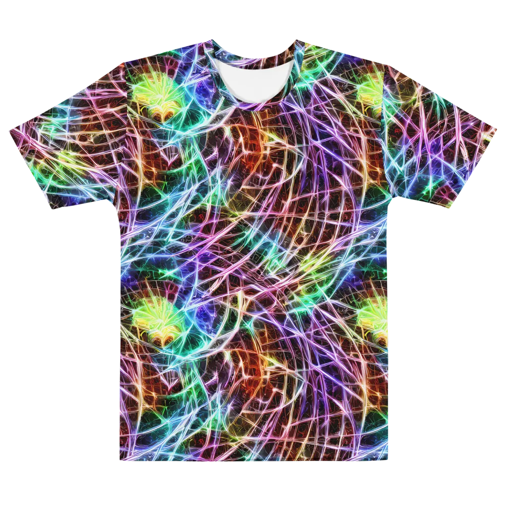 Laser Thicket on Men's Cotton Crew Neck T-Shirt — Front