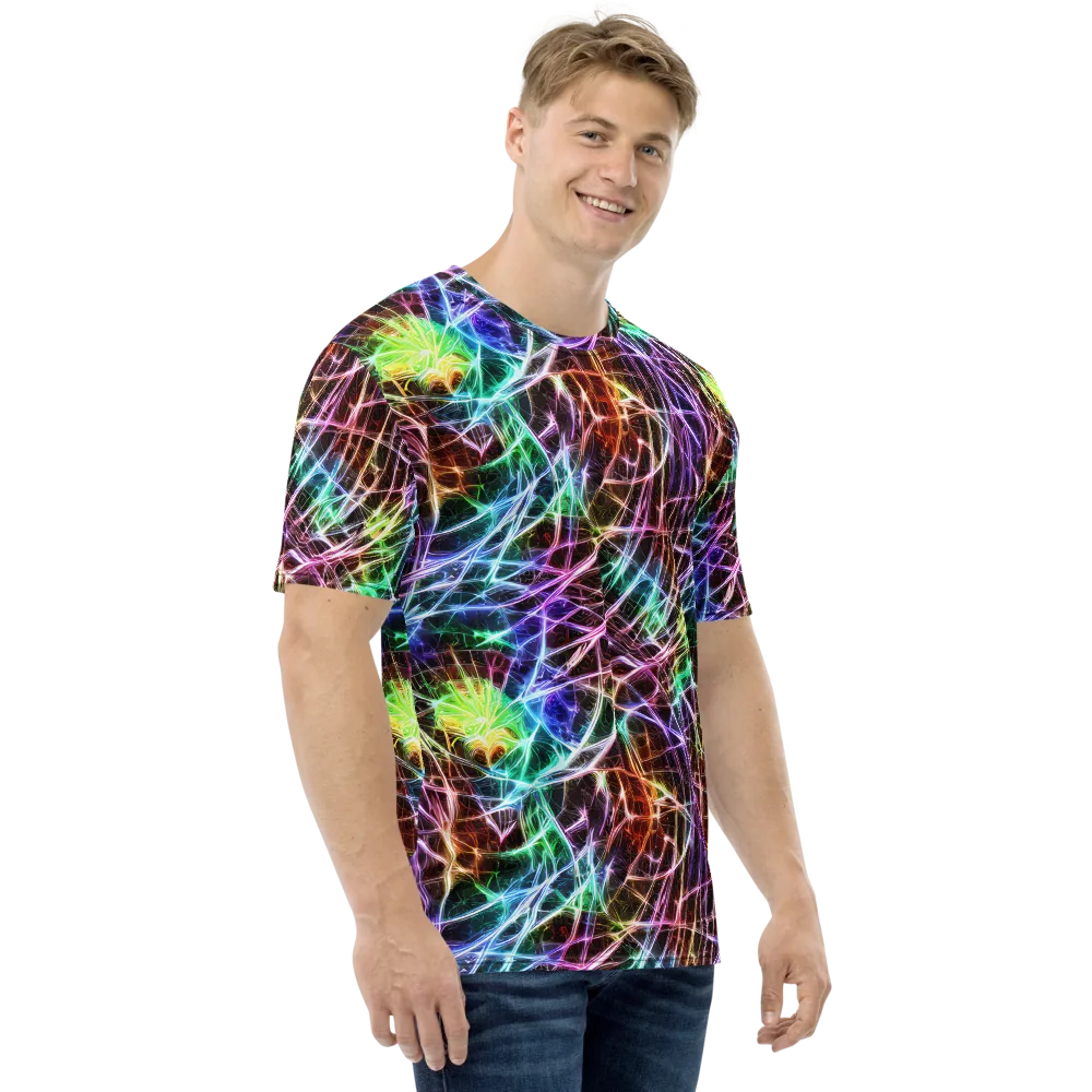 Laser Thicket on Men's Crew Neck T-Shirt — Right