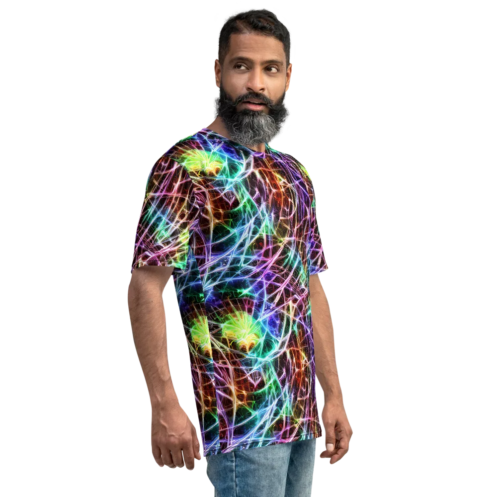 Laser Thicket on Men's Crew Neck T-Shirt — Right