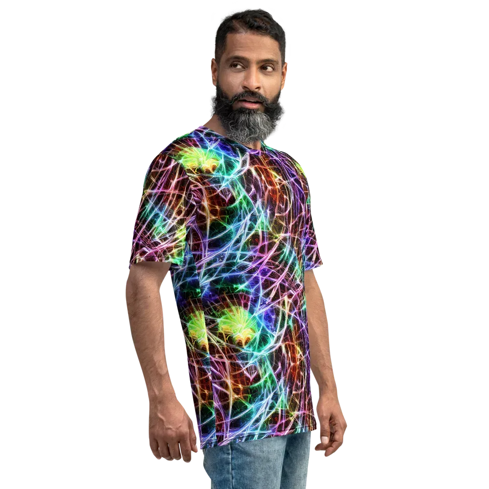 Laser Thicket on Men's Crew Neck T-Shirt — Right