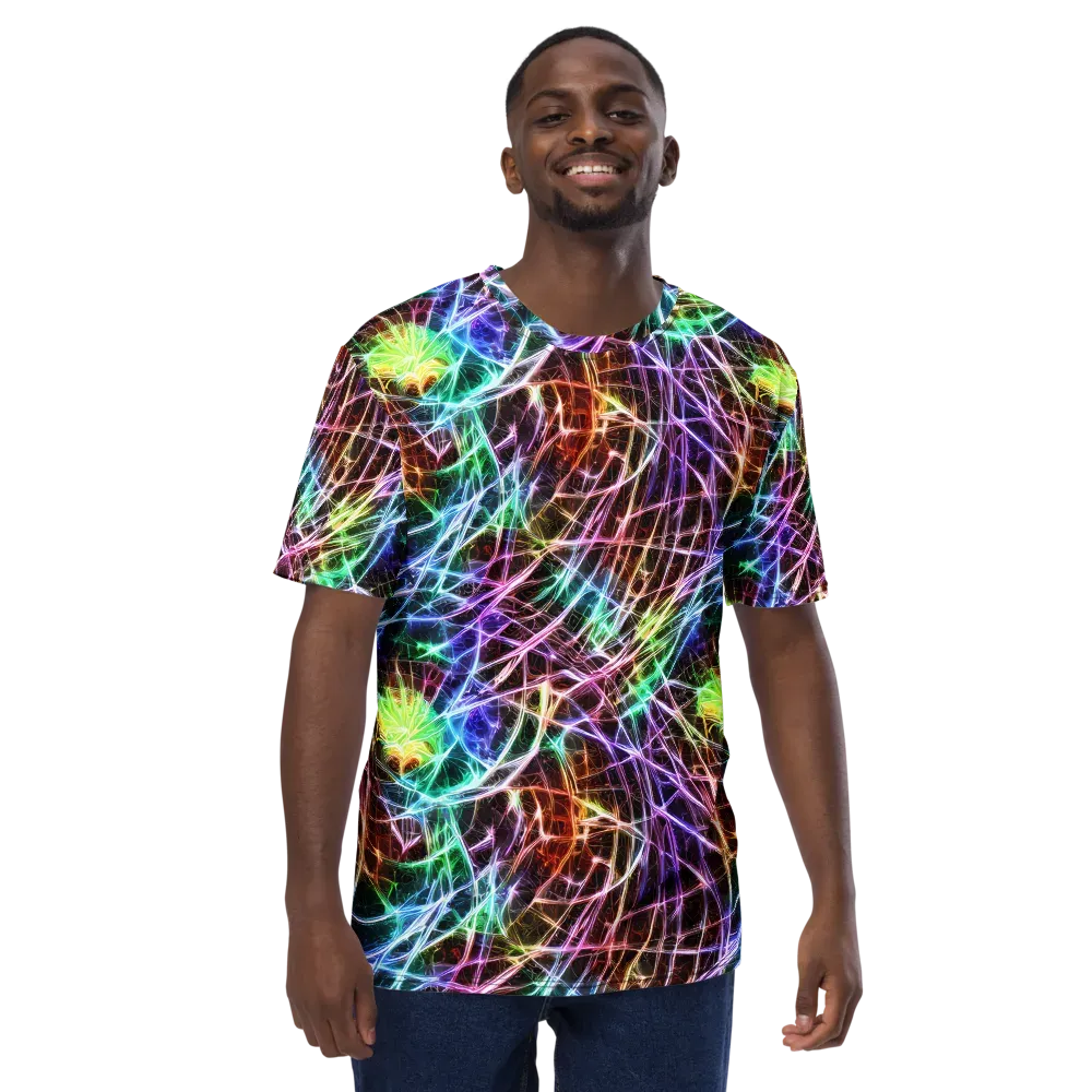 Laser Thicket on Men's Crew Neck T-Shirt — Front