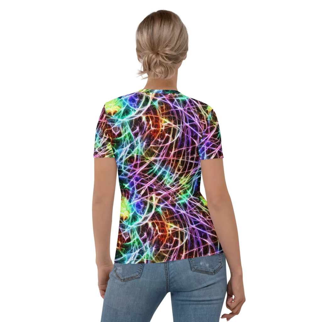 Laser Thicket on Women's Crew Neck T-Shirt — Back