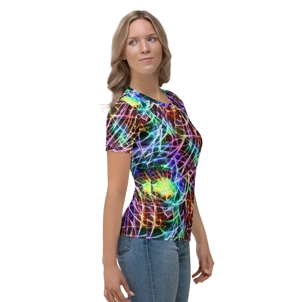 Laser Thicket on Women's Crew Neck T-Shirt — Right