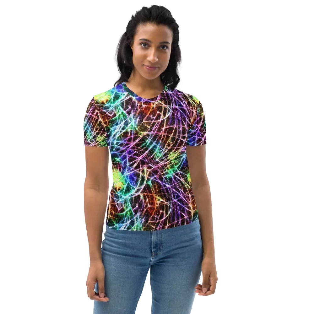 Laser Thicket on Women's Crew Neck T-Shirt — Front