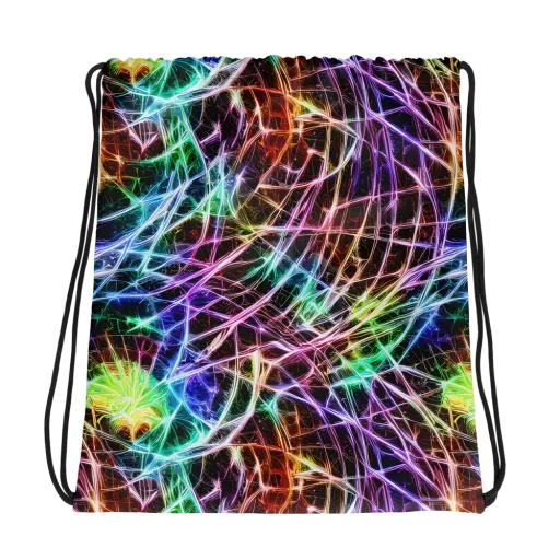 Laser Thicket on a Drawstring Bag