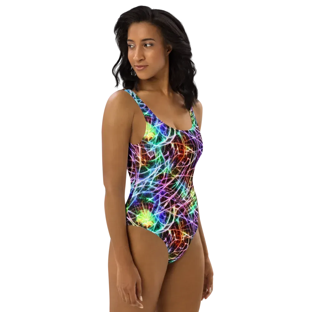 Laser Thicket on One-Piece Swimsuit — Right