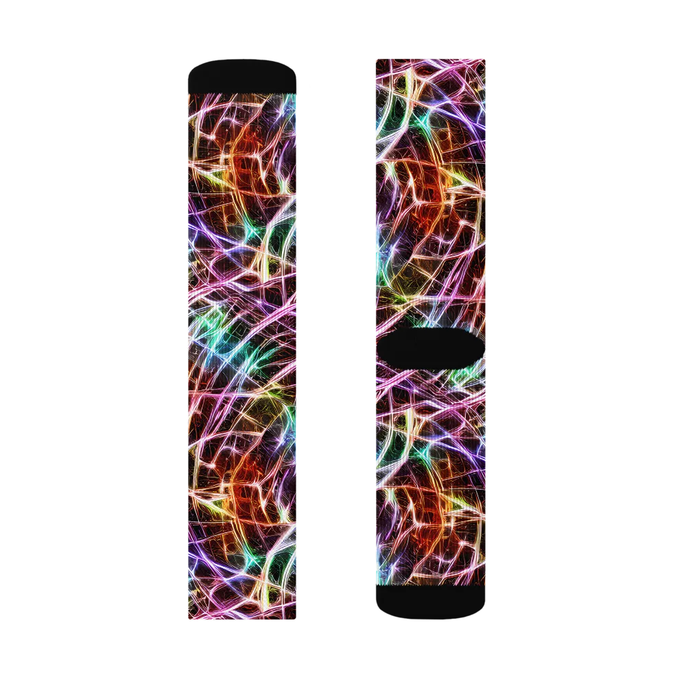 Laser Thicket on Socks — Left Sock