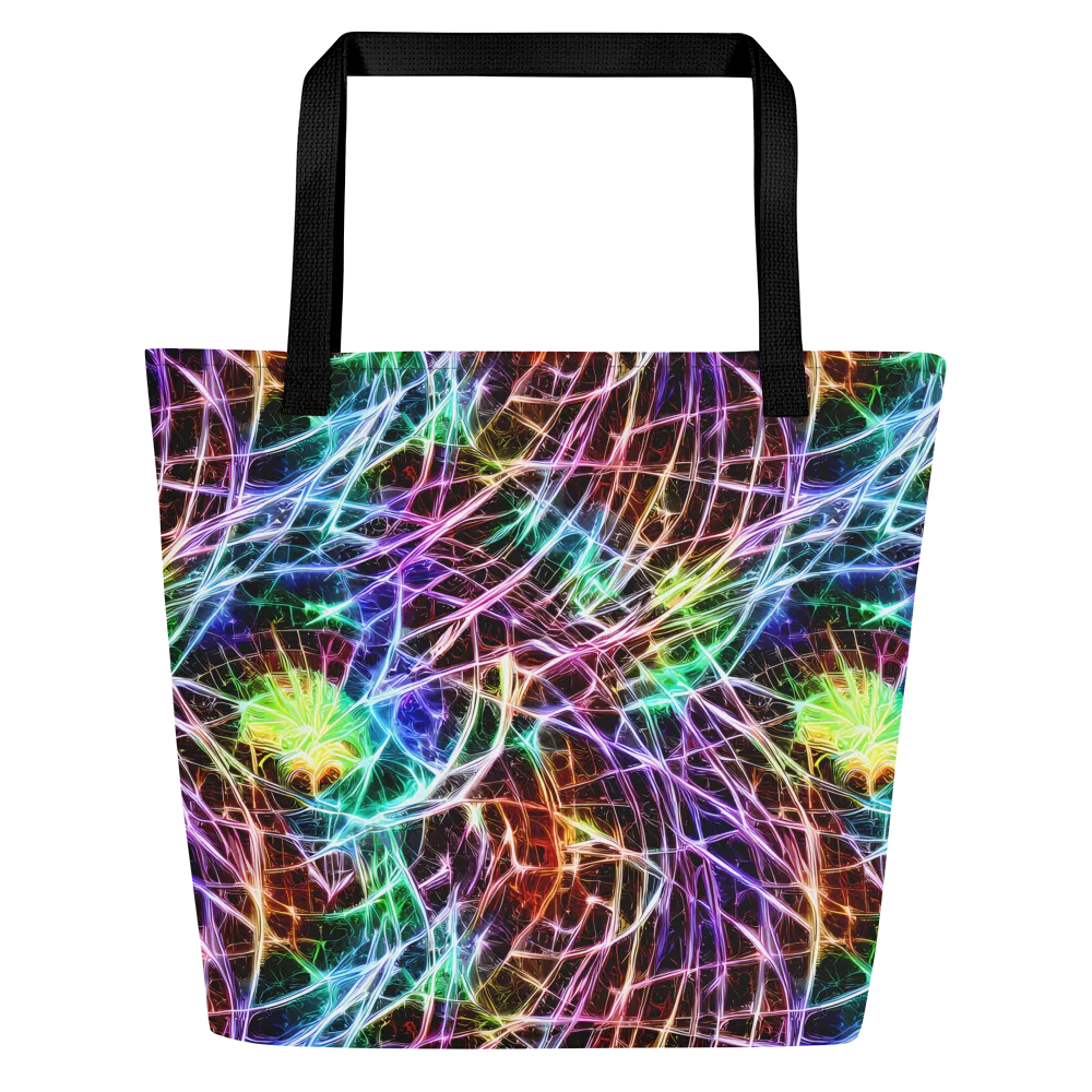 Laser Thicket on Large Tote Bag W/ Pocket — Front