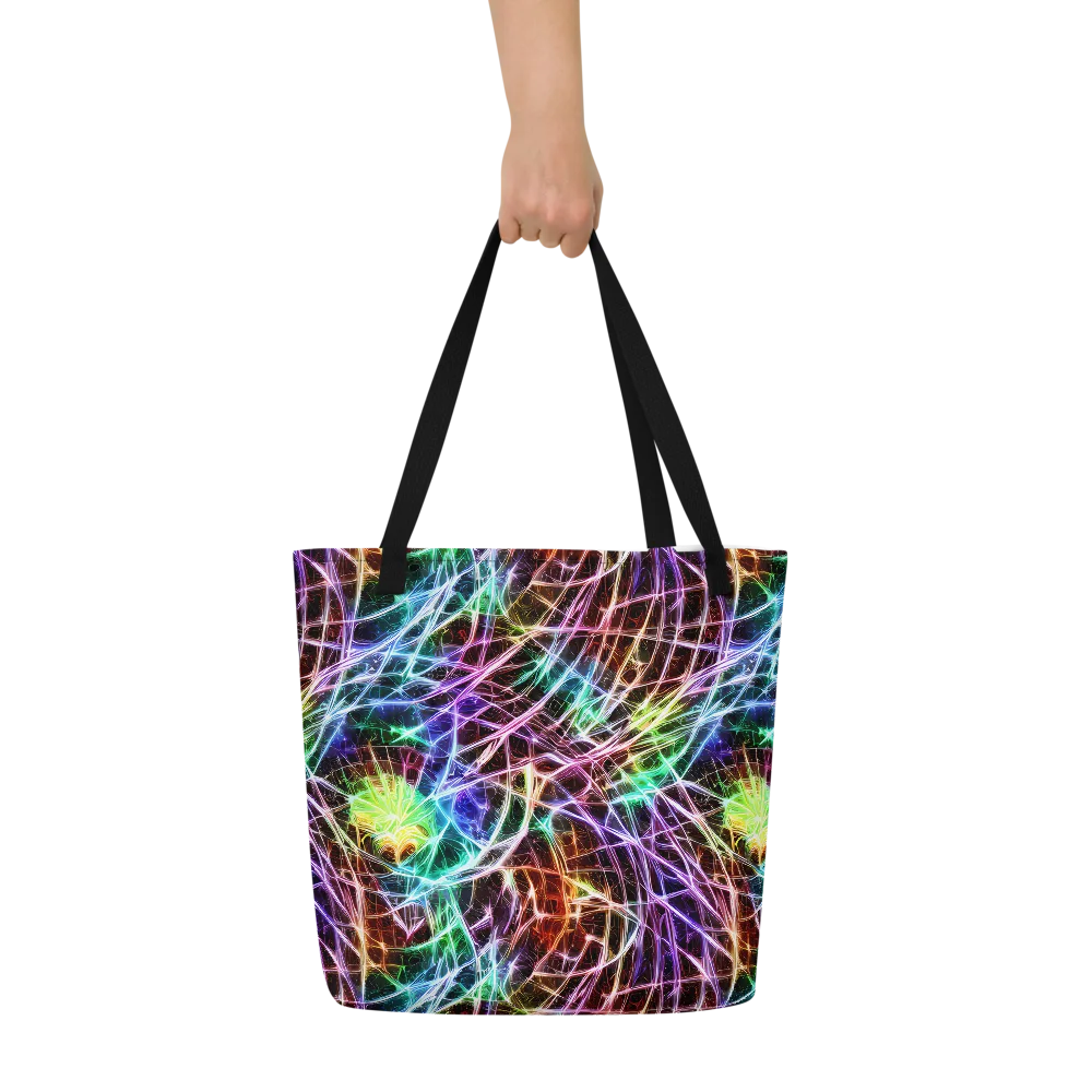 Laser Thicket on Large Tote Bag W/ Pocket — Front