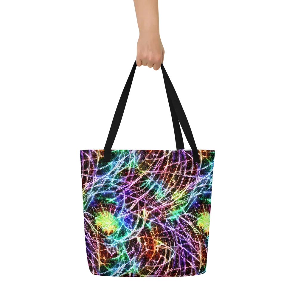 Laser Thicket on Large Tote Bag W/ Pocket — Front