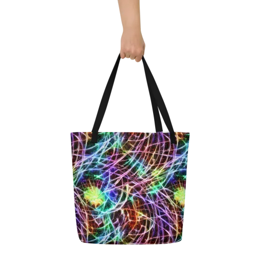 Laser Thicket on a Large Tote Bag W/ Pocket
