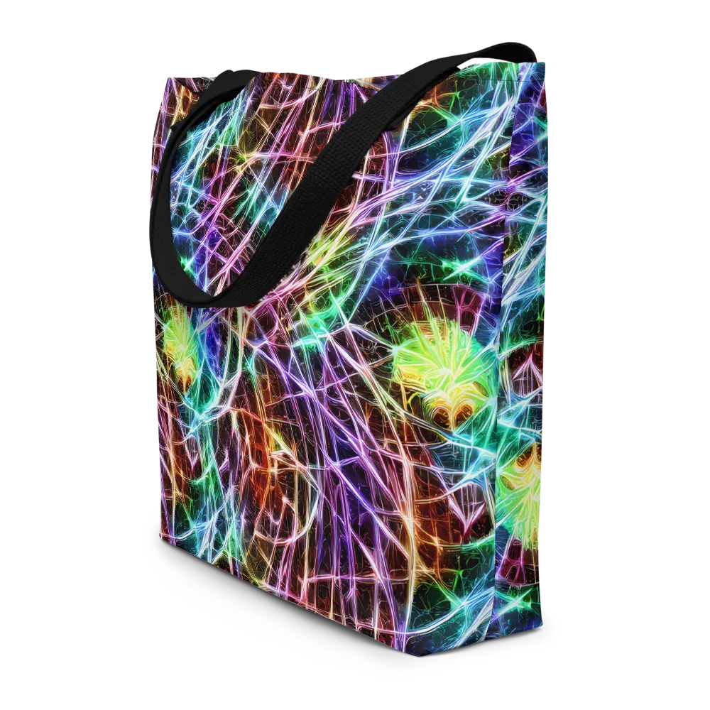 Laser Thicket on Large Tote Bag W/ Pocket — Front