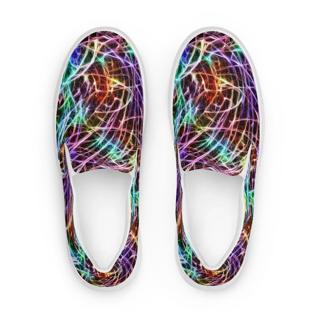 Laser Thicket on Women's Slip-On Canvas Shoes — Front
