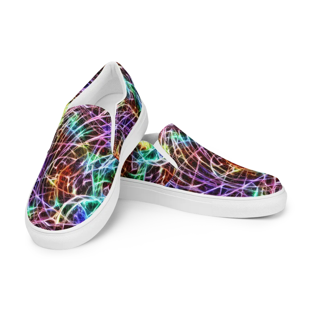 Laser Thicket on Women's Slip-On Canvas Shoes — Left Front