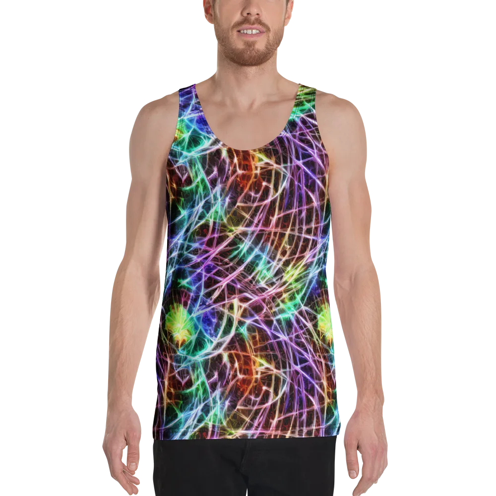 Laser Thicket on Men's Tank Top — Front