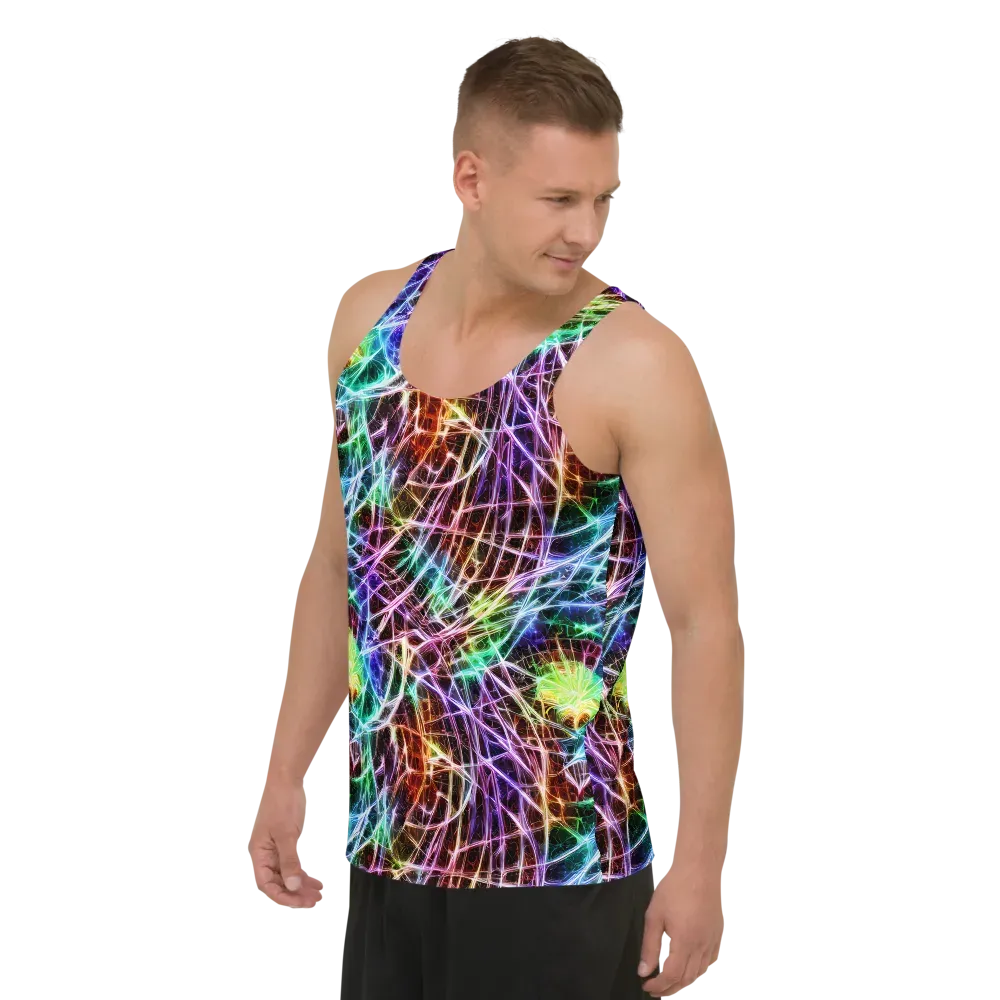 Laser Thicket on Men's Tank Top — Left Front