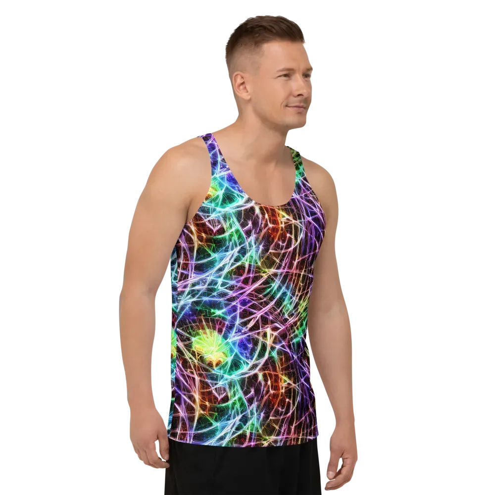 Laser Thicket on Men's Tank Top — Right Front