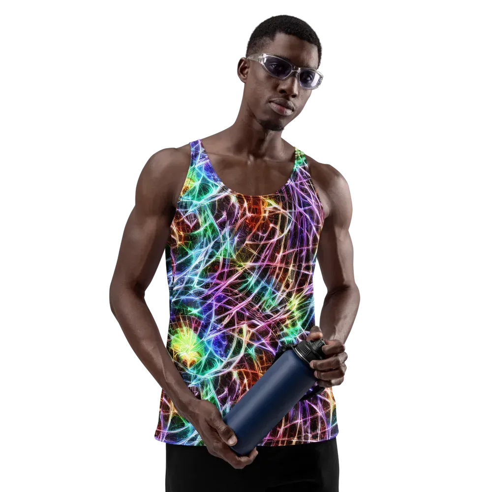 Laser Thicket on Men's Tank Top — Front