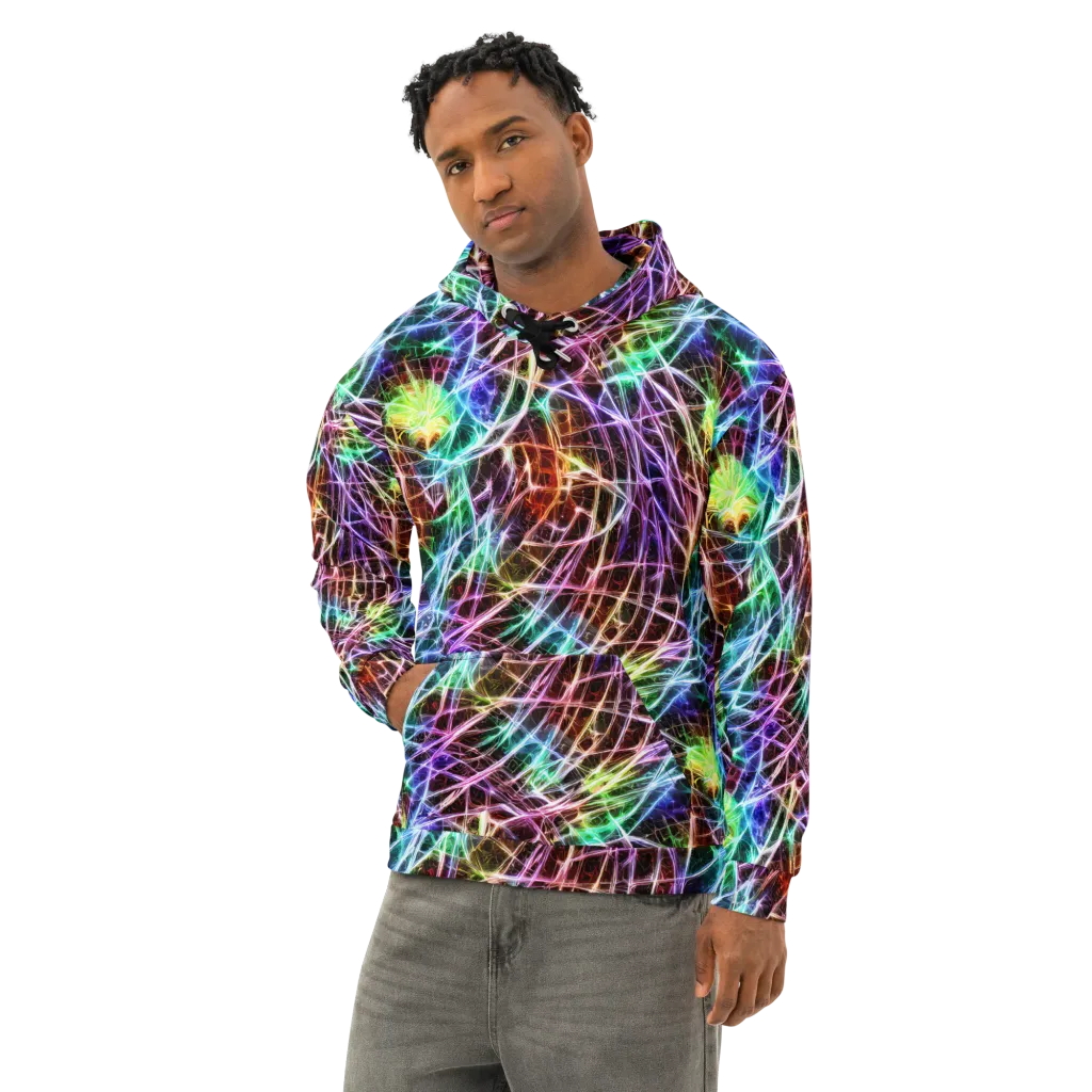 Laser Thicket on Cotton Hoodie — Left Front